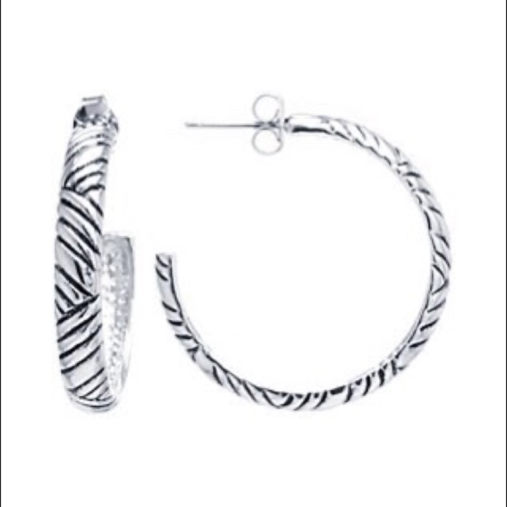 🩶Bali-inspired Post Hoop Earrings